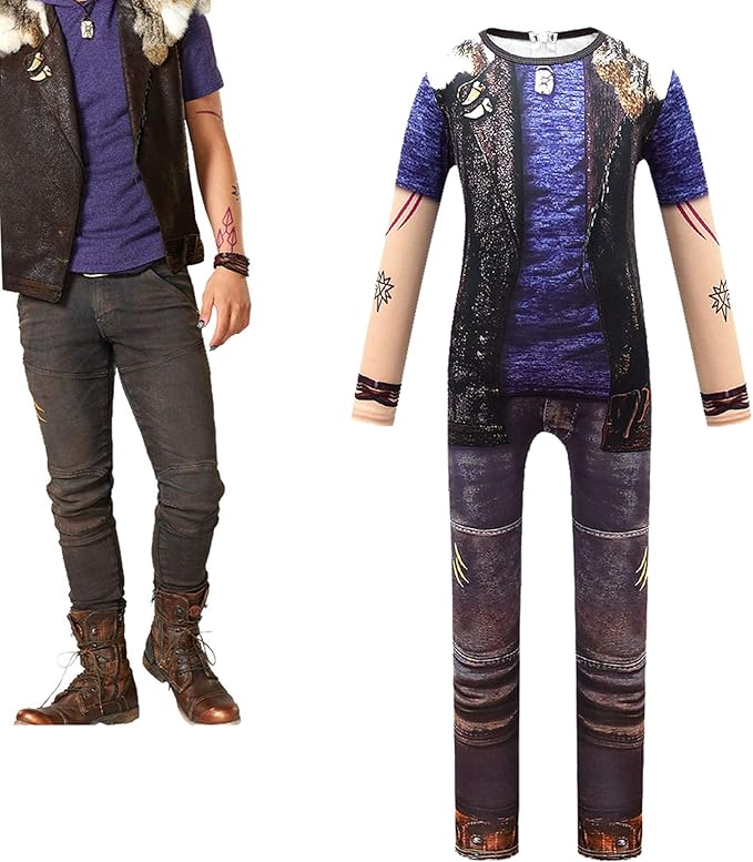 Buy Zombies Halloween Costume Jumpsuit Set，Werewolf Wyatt Lykensen