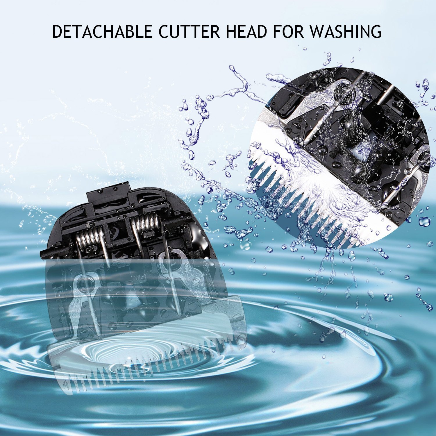 Dog Clippers,Haige Pet Grooming Electric Clipper Kit,Professional Low Noise Rechargeable Cordless Hair Trimmer Set for Dogs and Cats (Gold)