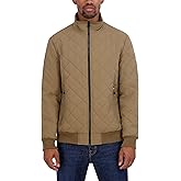 Nautica Men's Lightweight Quilted Bomber Jacket – Mechanical Stretch Wind & Water-resistant