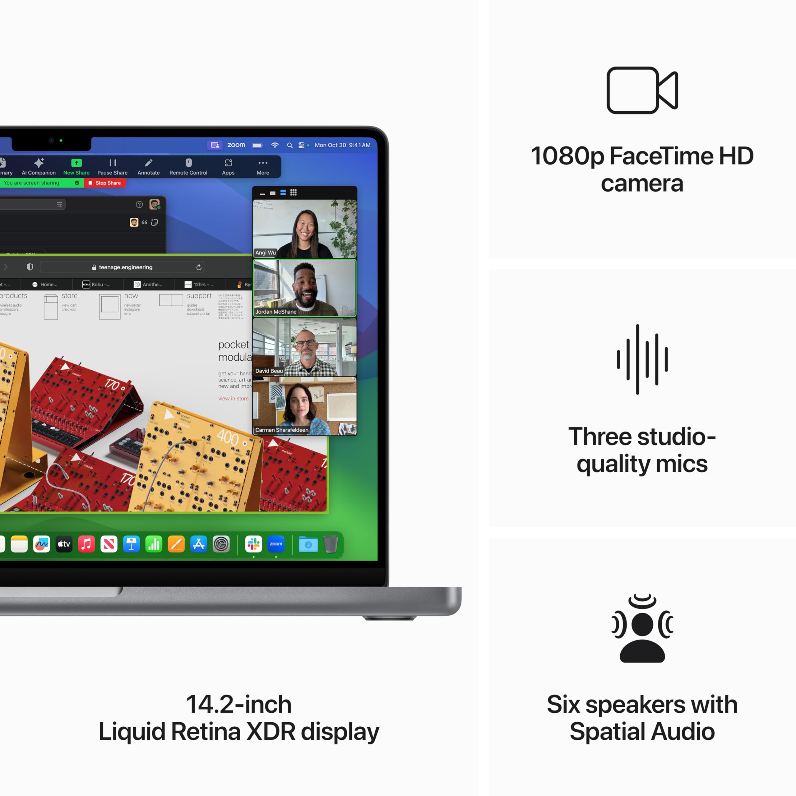 2023 Apple MacBook Pro with Apple M3 chip with 8-core CPU (14-inch, 8GB RAM, 512GB SSD) (QWERTY English) Space Gray (Renewed)