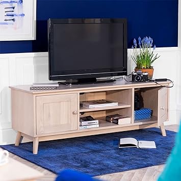 Edvard Olsen Tv Unit Large Solid Oak Tv Cabinet With 2 Doors And