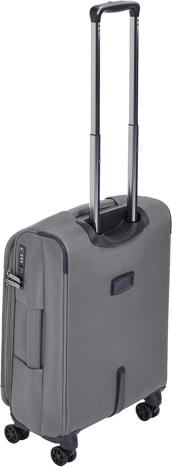  |  Basics Expandable Softside Carry-On Spinner Luggage Suitcase With TSA Lock And Wheels - 23 Inch, Grey | Carry-Ons