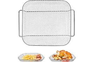 GWYXC Air Fryer Replacement Parts for Emeril Lagasse Everyday 360 26 QT Extra Large Air Fryer, 12.5''×10.2'' Steel Air Fryer Accessories wire Rack