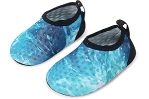 JIASUQI Baby Boys and Girls Barefoot Swim Water Skin Shoes Aqua Socks for Beach Swim Pool