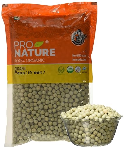 Pro Nature 100% Organic Green Peas, 500g