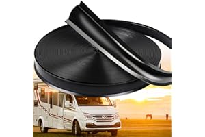 RVRAYS Trim Molding Insert | UV-Resistant Vinyl Window Trim | Durable RV Molding | Protect Exterior (1" - 100FT, Black)