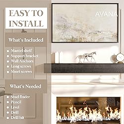 Avana Fireplace Floating Mantel - Wood Mantels for