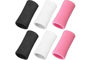 WILLBOND 6 Inch Wrist Sweat Bands for Men Women Tennis Elastic Athletic Long Sweatband Wrist Absorbent for Basketball Tennis Running Outdoor Activity