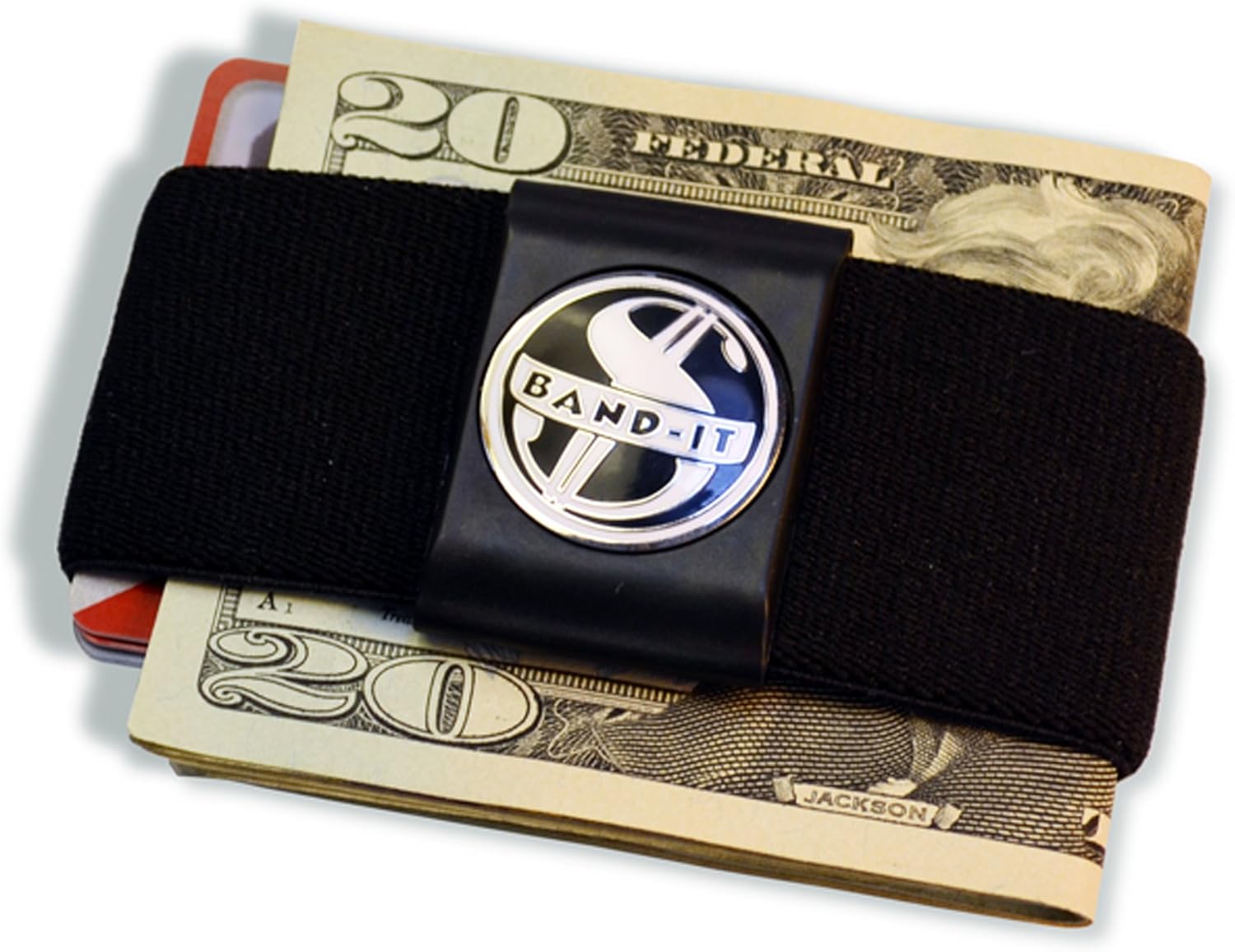 BANDIT Elastic Money Clip Front Pocket Wallet or Travel Wallet SOFT