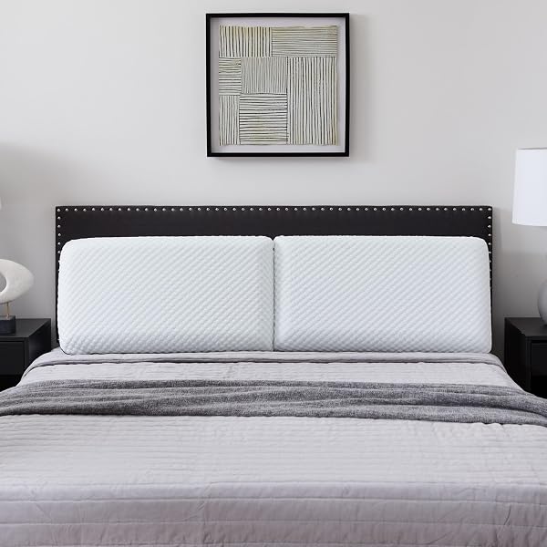 WEEKENDER GEL MEMORY FOAM PILLOW – STANDARD SIZE – 2-PACK – MEDIUM FIRM FEEL – NECK & SHOULDER SUPPORT – FOR BACK & SIDE SLEEPERS – HOME, HOTEL, & HOSPITAL ESSENTIALS