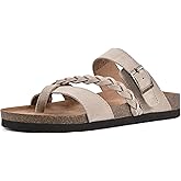 WHITE MOUNTAIN Women's Hazy Braided Signature Comfort-Molded Footbed Sandal