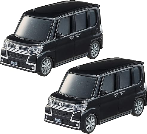 Amazon ダイハツ タント カスタム Daihatsu Tanto Custom 1 43 プルバックミニカー 2色セット ブラック ブラック プルバックカー おもちゃ