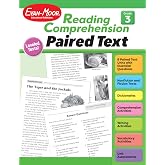Evan-Moor Reading Comprehension: Paired Text Grade 3, Homeschooling and Classroom Resource Workbook, Close Reading, Improve Reading Skills, Nonfiction Passages, Fiction, Vocabulary, Social Studies