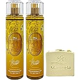 Bath & Body Works Princess Collection Belle 2 Pack Fragrance Mist Bundle with a Wild Jasmine Bar Soap - Full Size