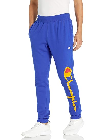 Blue And Yellow Champion Joggers Online 