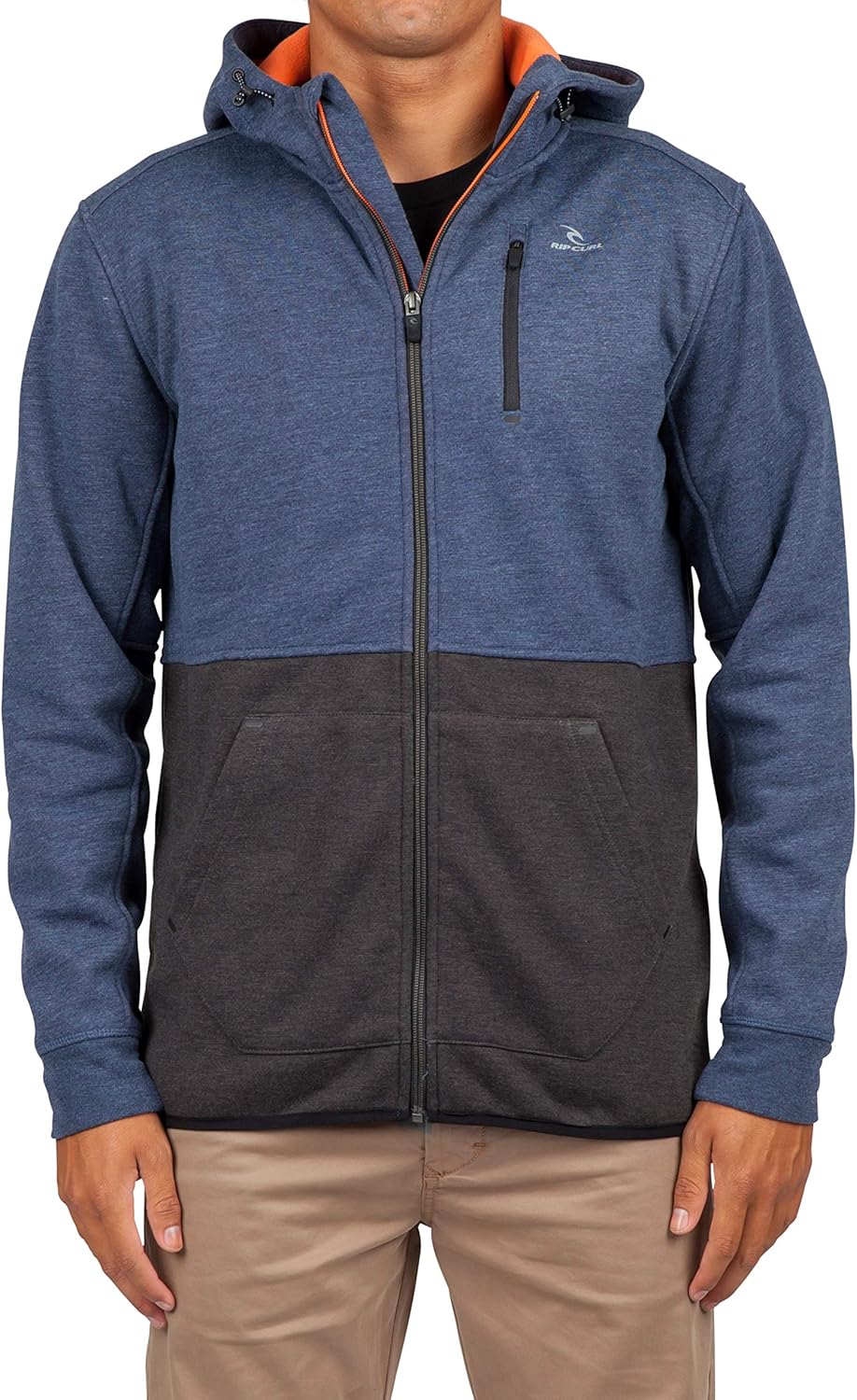 Rip Curl Men's Departed Anti Series Technical Zip Up Hooded Sweatshirt: Clothing