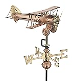 Good Directions Biplane Weathervane with Roof