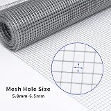 PICK FOR LIFE Galvanized Hardware Cloth Mesh 6Mx20cm 7x7mm Roll view 3