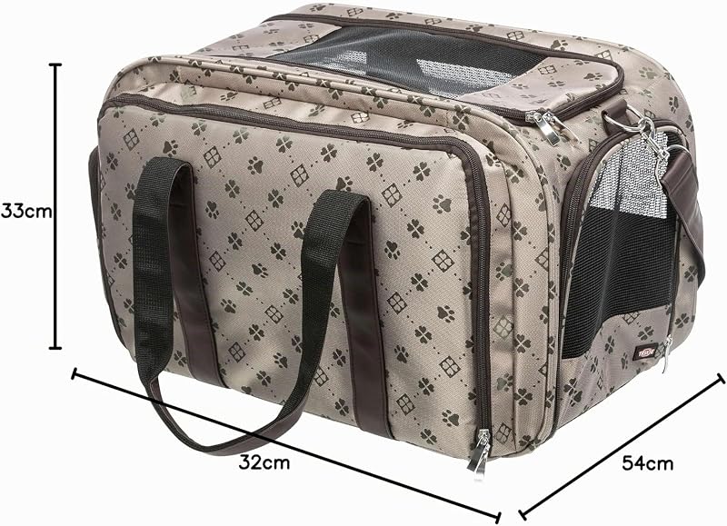 28903 Tasche Maxima, erweiterbar, 33 × 32 × 54 cm, beige/braun
