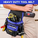LEFOR·Z Tool Belt 14-Pocket Magnetic Pouch Adjustable Utility Carpenter view 8