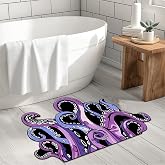 Animal Octopus Goth Cool Bath Mat Cute Bathroom Rugs Funny Non Slip Bathtub Decor Mats Super Absorbent Floor Carpet Machine Washable Quick Dry Bahtmat for Tub, Shower, Bedroom 22