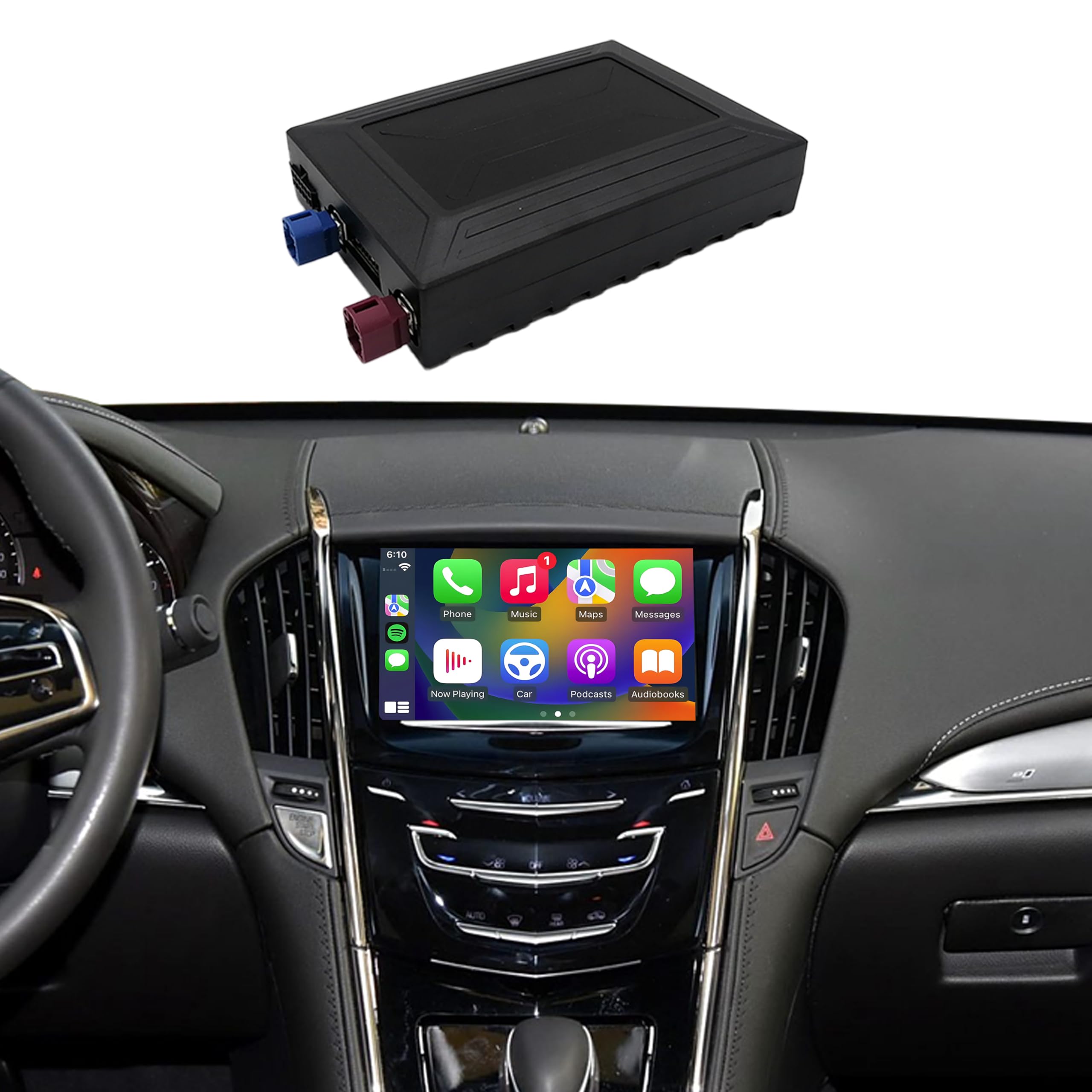 Photo 1 of CARAMCO Wireless CarPlay & Android Auto Module Compatible with Cadillac ATS CTS SRX XT5 2013-2017 Retrofit Kit Support Original Camera,Bluetooth Audio and Micphone,Plug&Play No Need Programing Code
