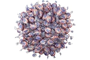 ASSORTIT Sugar Free Peppermint Starlight Mints Hard Candy - 1 lb Bulk Bag Individually Wrapped Keto And Diabetic Friendly Gourmet Peppermint Flavored Candies (16oz)