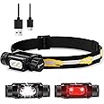 sofirn LED Headlamp Rechargeable, H35R Super Bright Lightweight Head Light with 660nm Deep Red Light, 1500 Lumens White Light, IPX6 Waterproof Head Flashlight for Running Hiking Camping