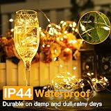 Ollny 2 Packs 5m 50 LED Fairy Lights Battery Operated Warm White Copper Wire view 3