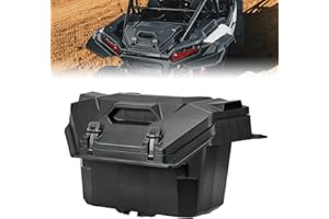 KEMIMOTO 2024/2025/2026 XP 1000 Rear Cargo Box 55QT Compatible with 2024/2025/2026 Polaris RZR XP 1000/4 Storage UTV Rear Bed