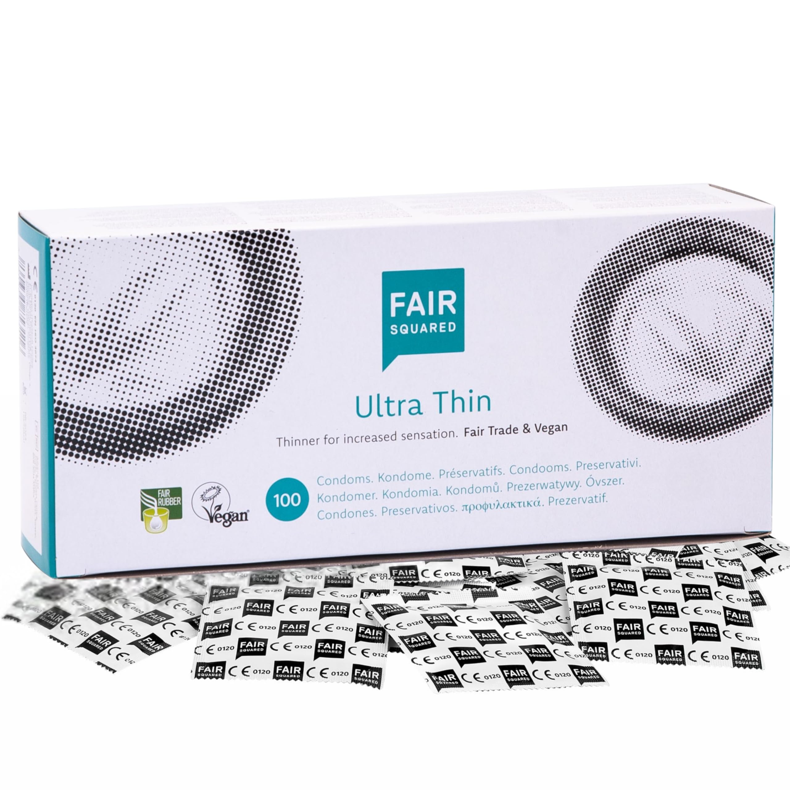 Fair Squared Ultrathin Condoms, 100-Piece
