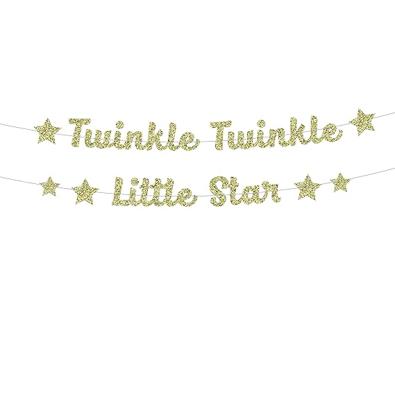 twinkle twinkle little star banner diy