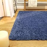 Prime Plus Navy Blue Thick 5cm Pile Shaggy Rug 60 x 110cm view 2