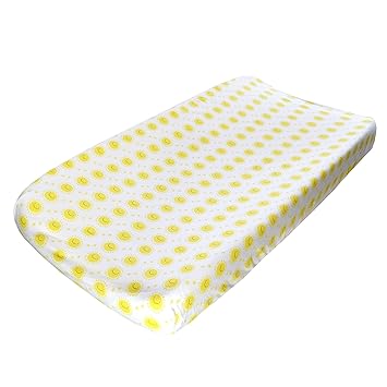 yellow changing pad cover