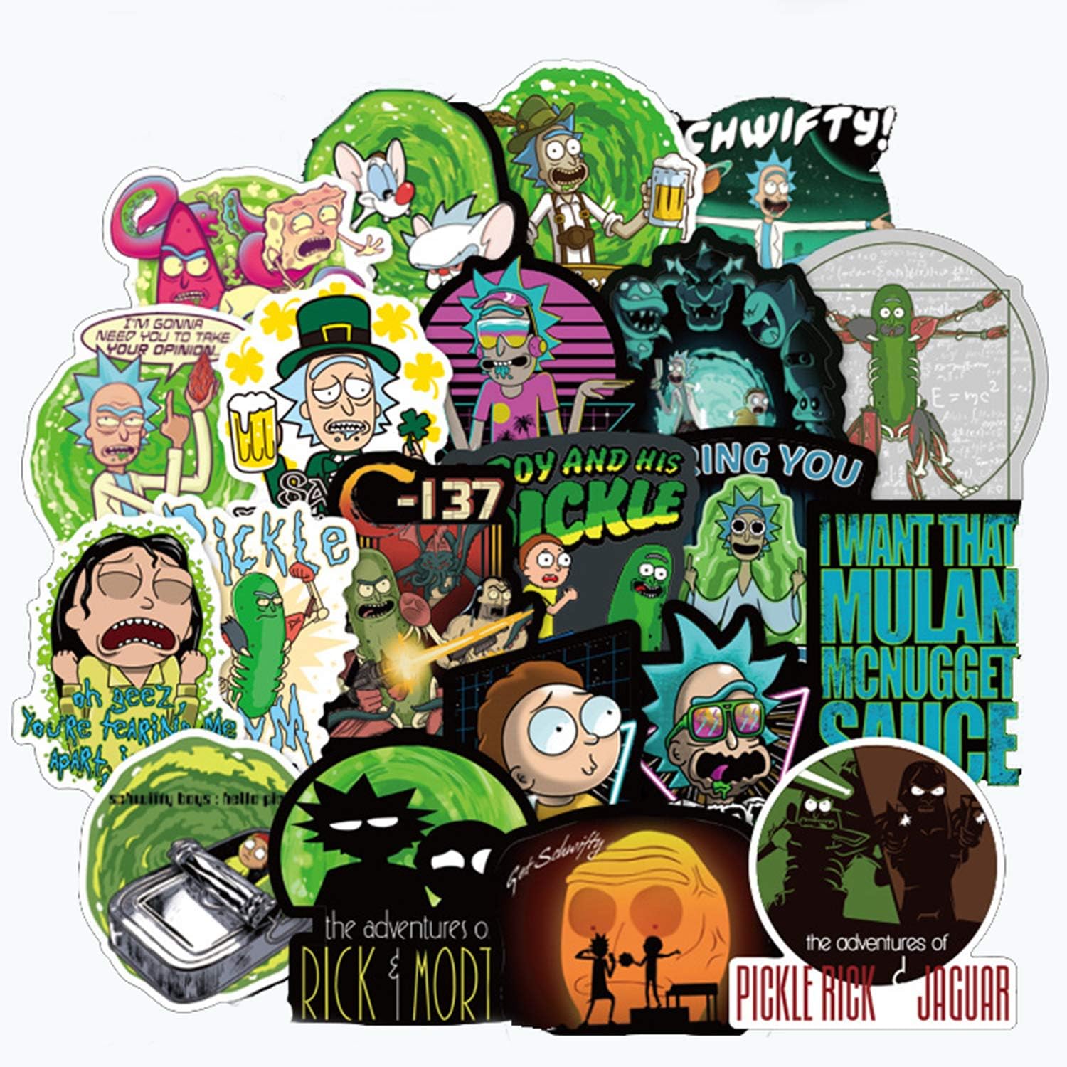 100pcs American Animation Cartoon for Laptop Stickers Motorcycle Bicycle Skateboard Luggage Decal Graffiti Patches Waterproof Stickers