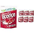YumEarth Organic Gluten Free Pomegranate Licorice Snack Packs - Allergy Friendly, Gluten Free, Non-GMO, Vegan, No Artificial Flavors or Dyes - 5 Ounce (Pack of 6)