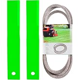 Swisher 21059 Lawn Mower Blade Set for Swisher Briggs &amp; Stratton 44 inch Rough cuts mowers 2 Mower Blades 21031 1 Belt 20655