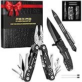 Multitool Gift Set for Men Dad Him, 3-in-1 EDC Survival Kit with 14 in1 Multi-Pliers, Pocket Knife & Tactical Pen | Premium Military-Grade Multi Tools for Camping, Car, Father’s Day, Dad Gifts