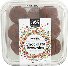 365 by Whole Foods Market, Two-Bite Chocolate Brownies, 11.3 oz, Frozen