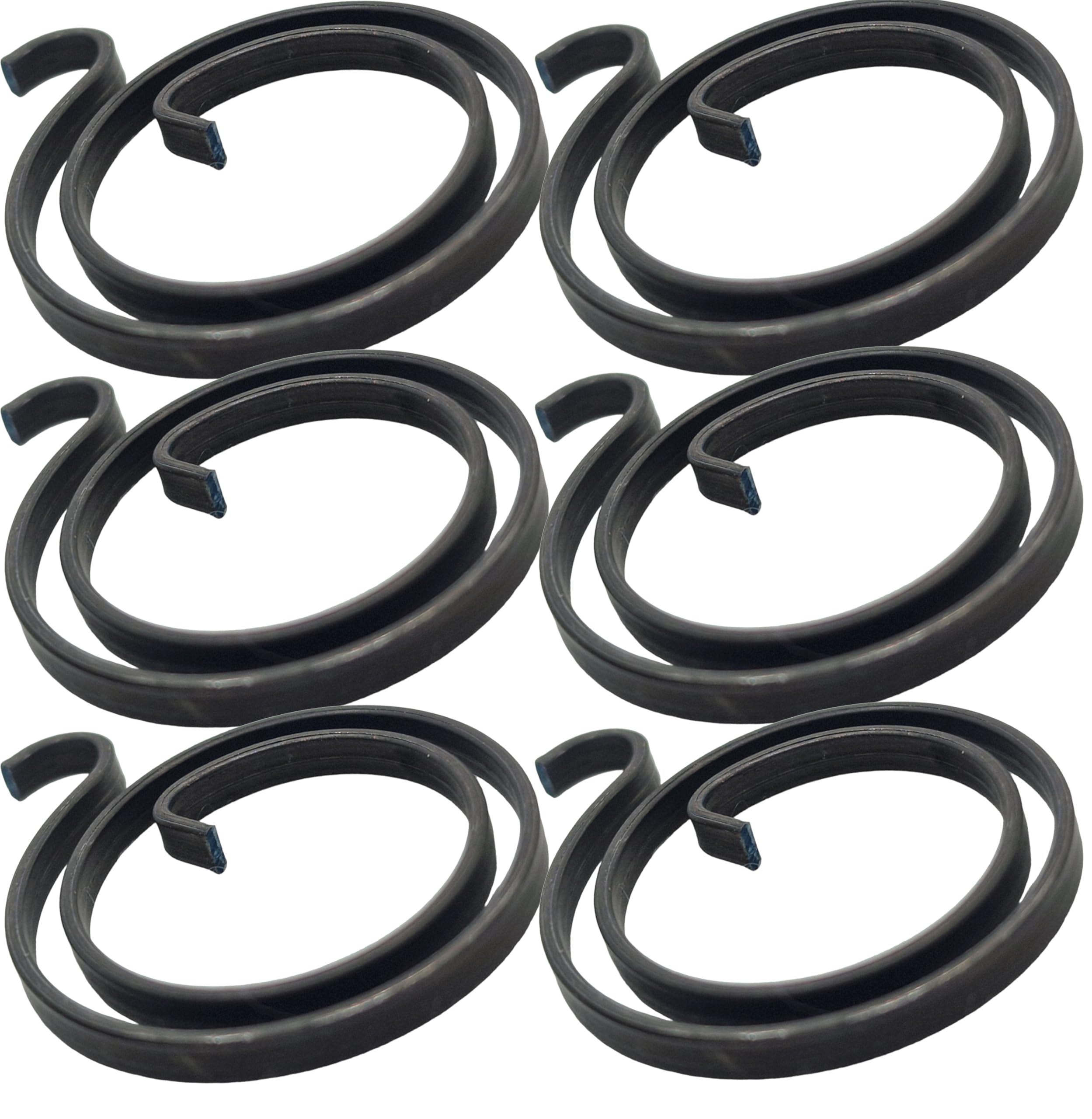 2 Turns Door Handle Springs, 2.5mm Thick Coil Spring, Metal Hardware Replacement Parts (6 Springs)