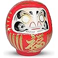 Daruma Doll 4.7inch Tall (Red), Traditional Crafts, Handcrafted in Japan