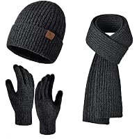 Unisex Winter Beanie Scarf Gloves Set Acrylic Long Neck Warm Accessories knit Neck Scarf Gloves Caps Three Piece Set For Women&Men  main image 4
