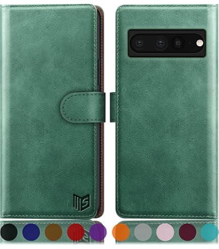 Asuwish Custodia A Portafoglio Per Google Pixel 3a Con Vetro Temperato E Cinturino - Pelle Con Chiusura Magnetica, 6 Slot Carte, Nera - 4