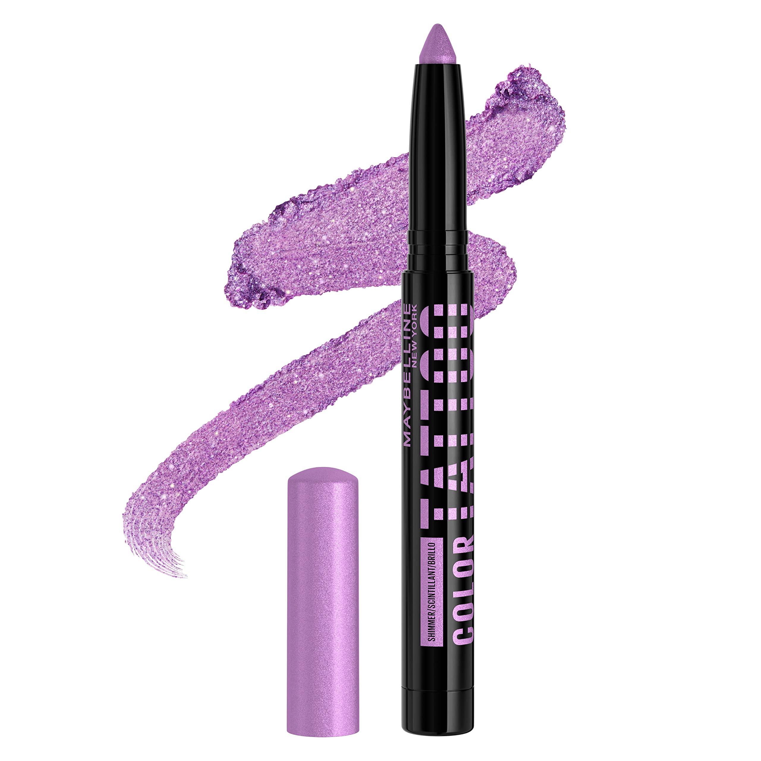 Photo 1 of **USED - MINOR DAMAGE**
MAYBELLINE Color Tattoo Longwear Multi-Use Eye Shadow Stix, Eye Makeup, I am Fearless (Purple Shimmer)
