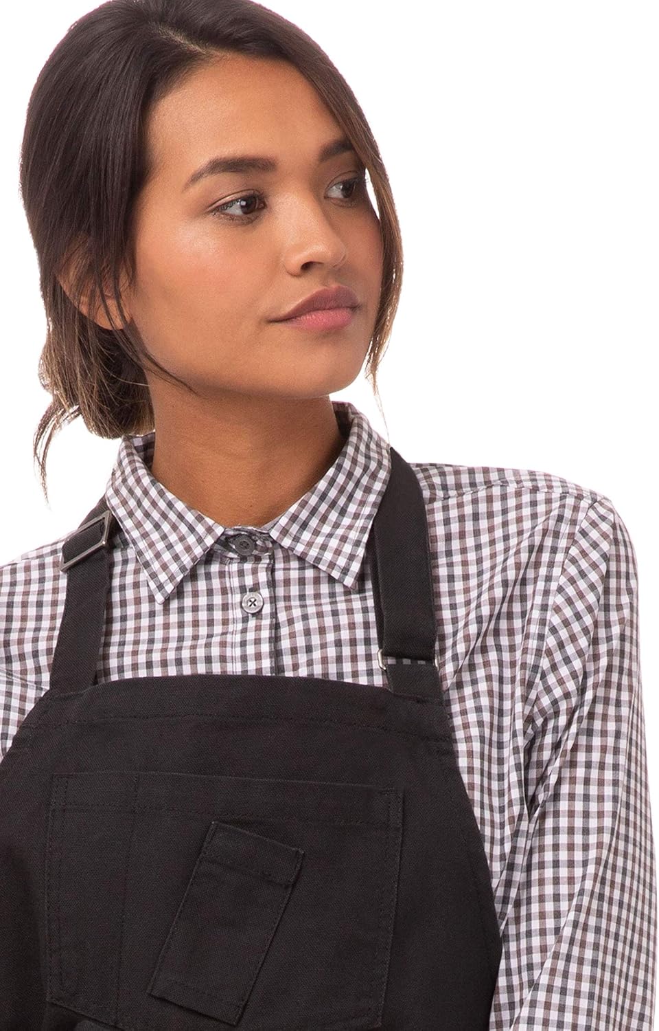 Chef Works Unisex Rockford Bib Apron, Steel Gray, 0: Clothing