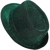 LRXIYODE Glittering Sequin Fedora Party Hat Bling Dance Hats Unisex Sparkling Accessory Costumes Parties Events Everyday Style Women Man