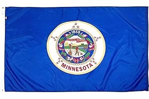 FlagSource Minnesota Nylon State Flag, Made in the USA, 3x5'