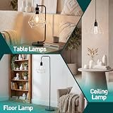 Giggi White Cage Ceiling Light Shade Industrial Ring Pendant view 6