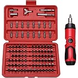 101-Piece Premium Security Screwdriver Bit Set with Bonus Ratchet Driver | Both Standard and Tamper Proof Bits | Include Phil