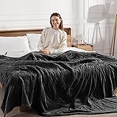 King Heated Blanket 100''X90''- Heated Blanket King Size Soft Plush Sherpa with Dual Controllers, 5 Heating Level & 10 Hour Auto Off, ETL FCC Certified, Warm Gifts for Grandma(Charcoal Grey)
